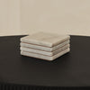 Marbelle - White Marble Coasters Set of 4 Square
