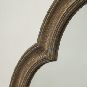 Melilla - Washed Wood Arched Mirror 120cm x 80cm