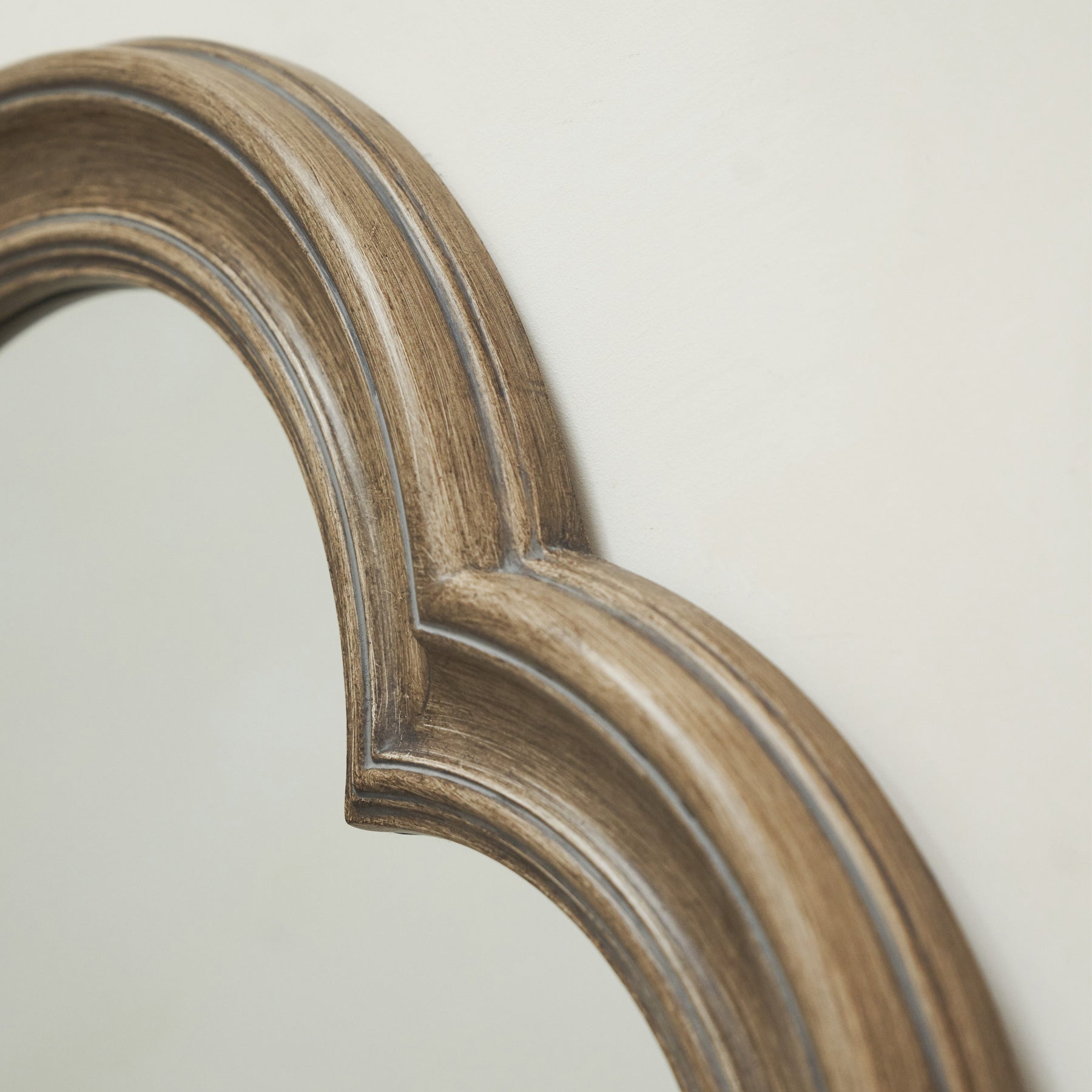 Melilla - Washed Wood Arched Mirror 120cm x 80cm