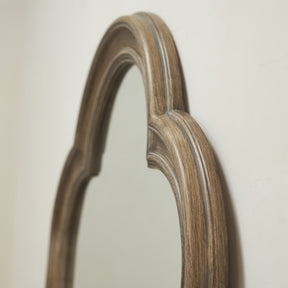 Melilla - Washed Wood Arched Mirror 120cm x 80cm