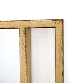 detail shot of Full Length Gold Metal Mirror frame