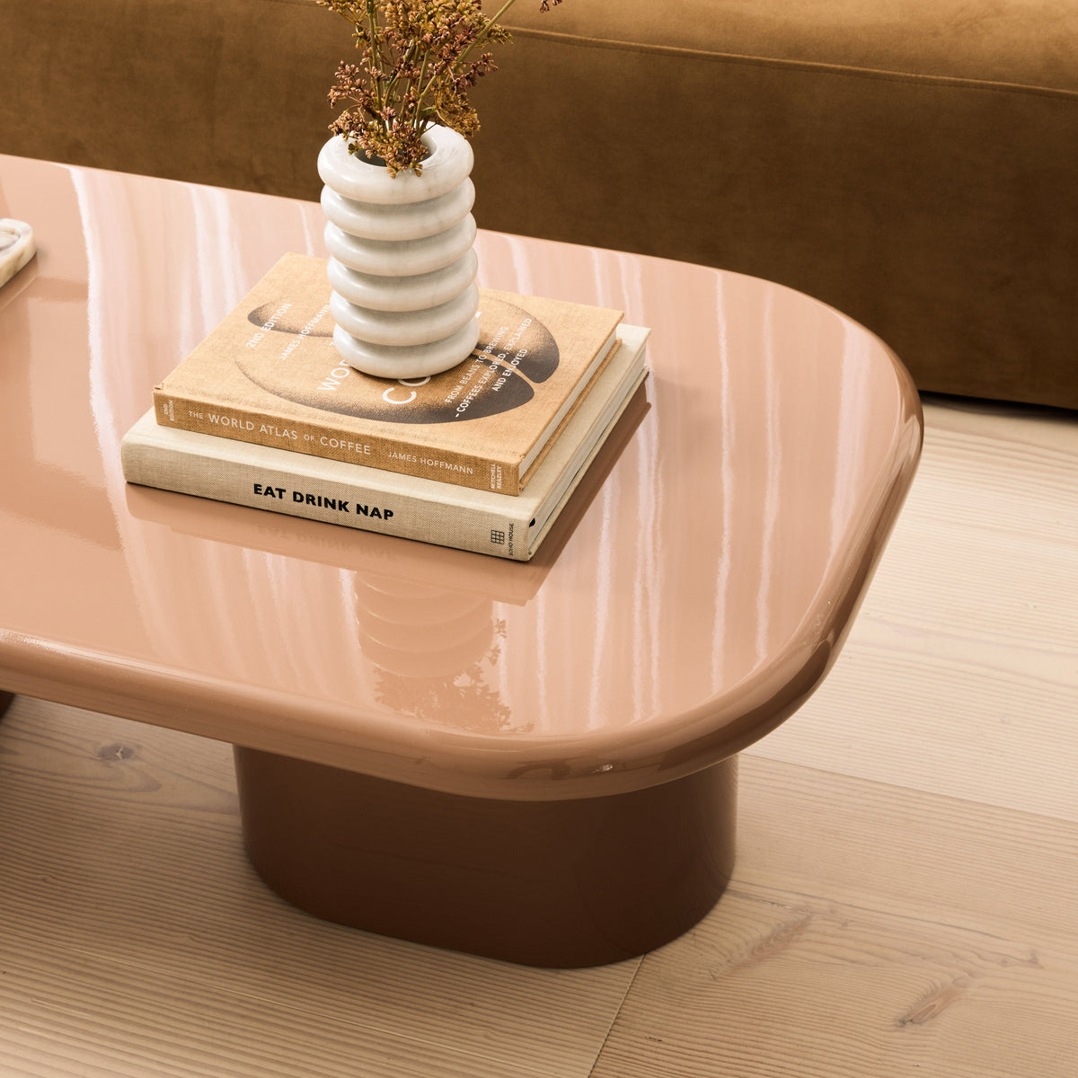 Rivington - High Gloss Mocha Large Rectangular Coffee Table