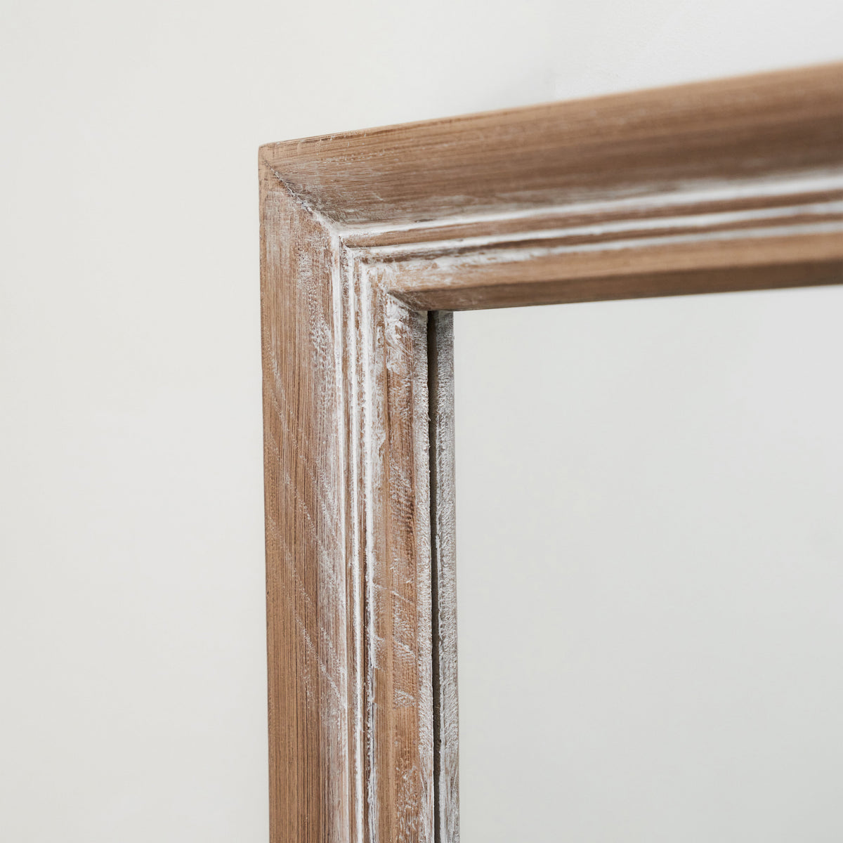 Sasha - Oak Shabby Chic Rectangular Window Mirror 134cm x 70cm