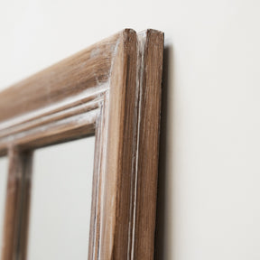 Sasha - Oak Shabby Chic Full Length Window Mirror 180cm x 100cm