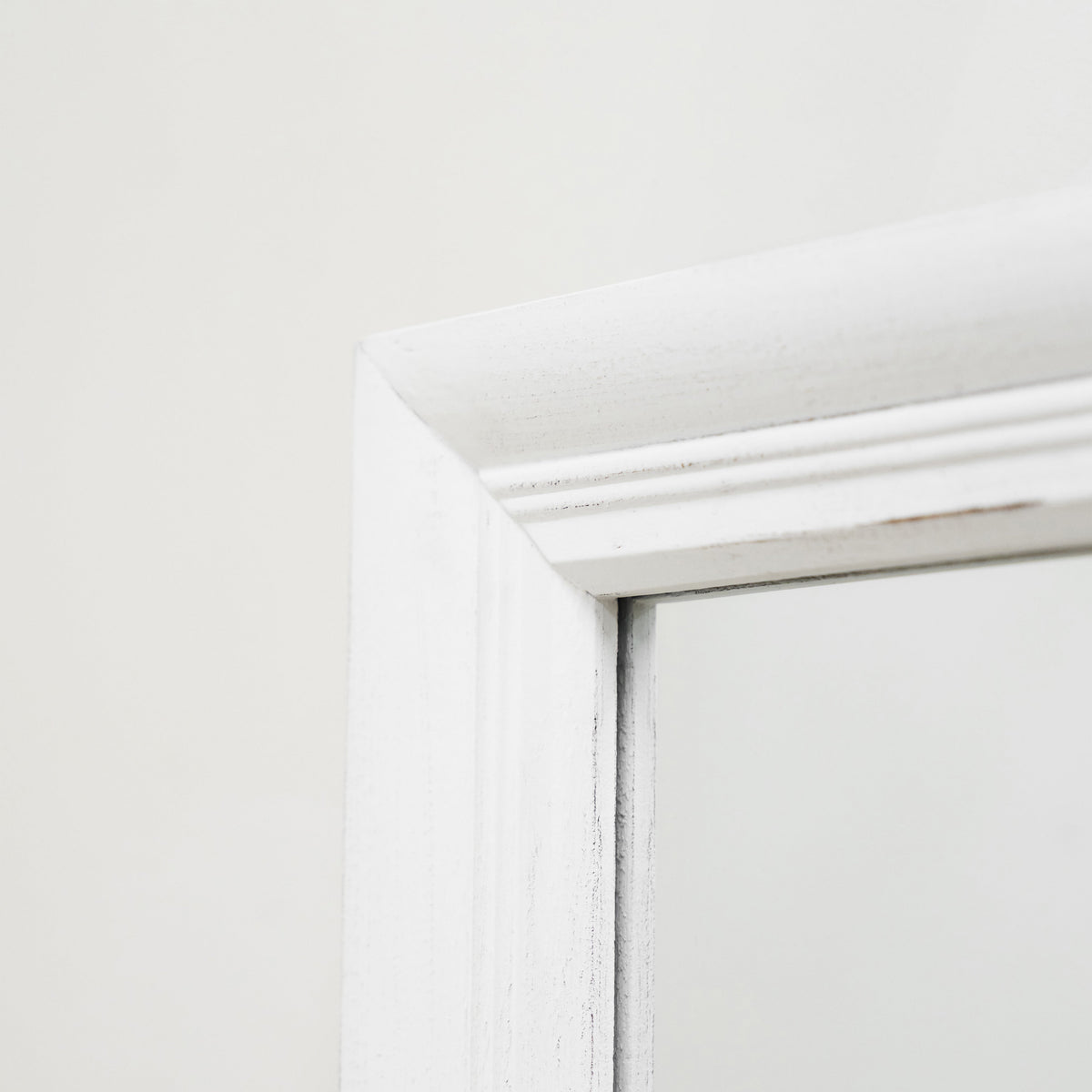Sasha - White Shabby Chic Rectangular Window Mirror 134cm x 70cm