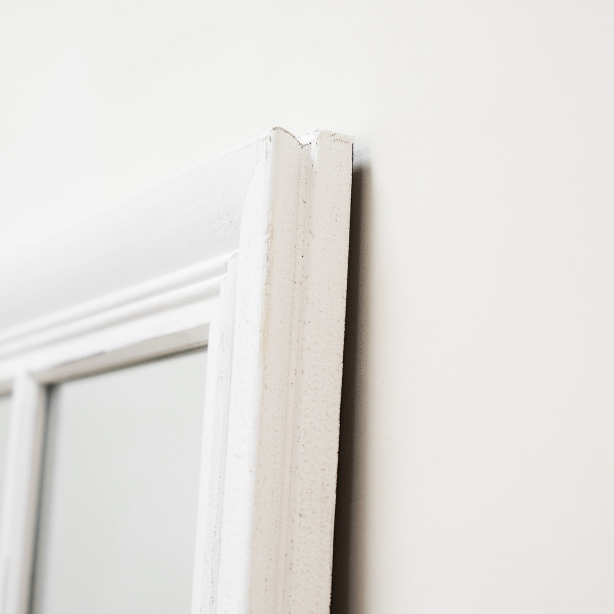 Sasha - White Shabby Chic Full Length Window Mirror 180cm x 100cm