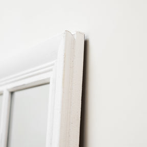 Sasha - White Shabby Chic Full Length Window Mirror 180cm x 100cm