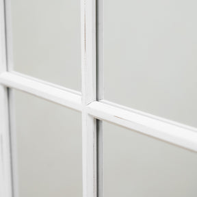 Sasha - White Shabby Chic Full Length Window Mirror 180cm x 100cm