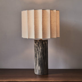 Castella - Dark Emperador Scallop Shade Table Lamp