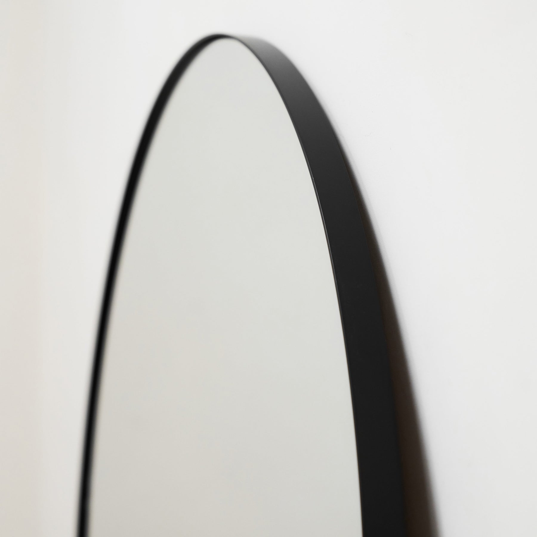 Theo - Black Round Metal Large Wall Mirror 100cm x 100cm