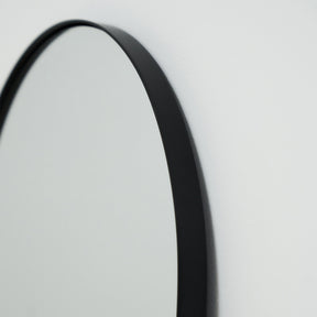 Full Length Black Arched Large Metal Mirror arch