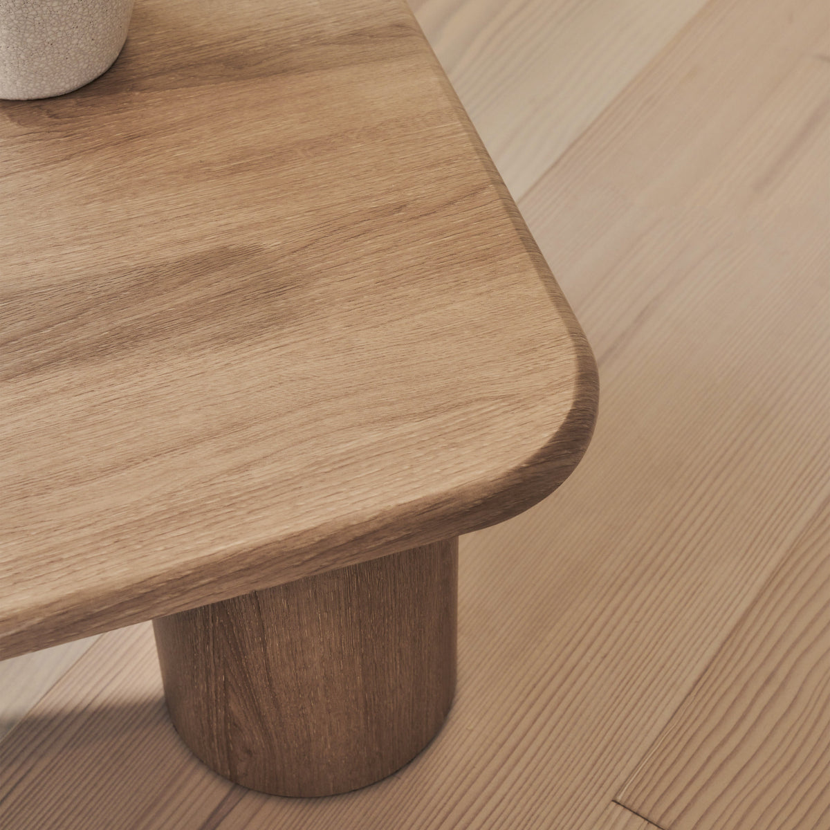 Alina - Washed Wood Rectangular Large Wooden Coffee Table