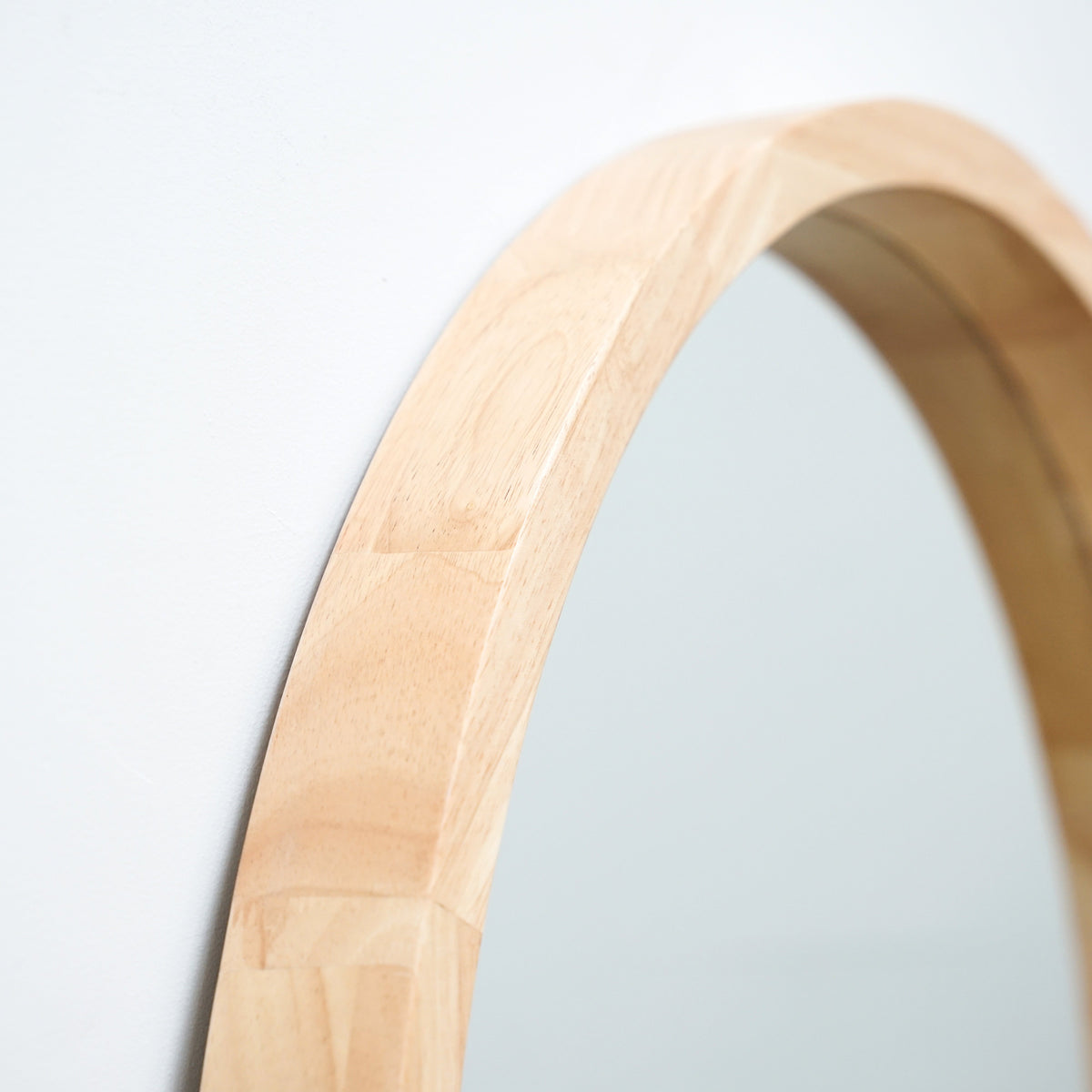 Natural Organic Full Length Wooden Arched Mirror detail shot of wooden texture
