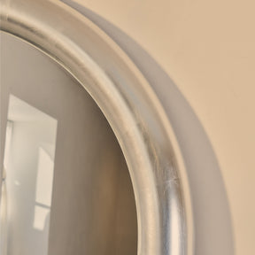 Obsidian - Full Length Arched Brushed Chrome Extra Large Mirror 200cm x 120cm