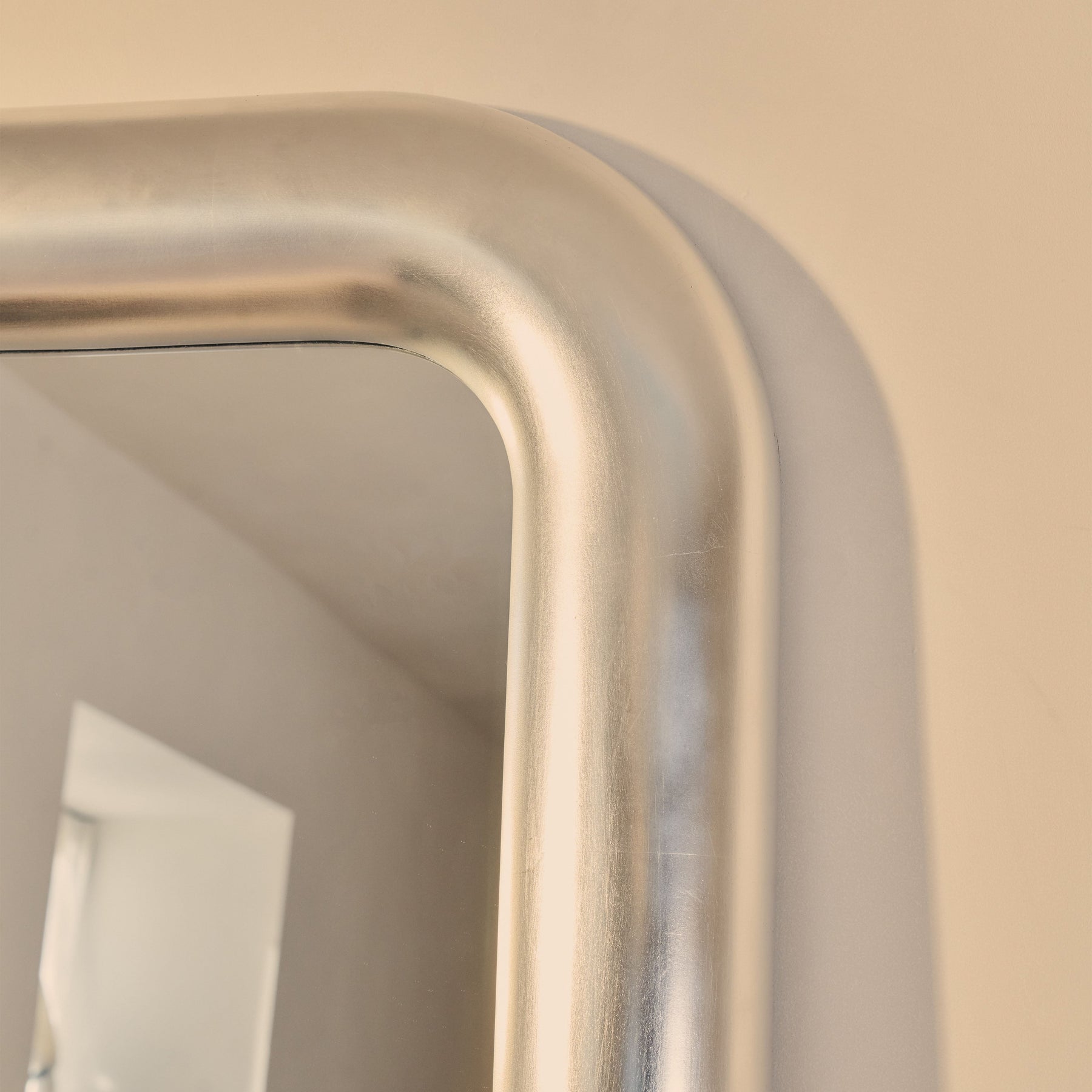 Obsidian - Full Length Rectangular Brushed Chrome Extra Large Mirror 200cm x 120cm