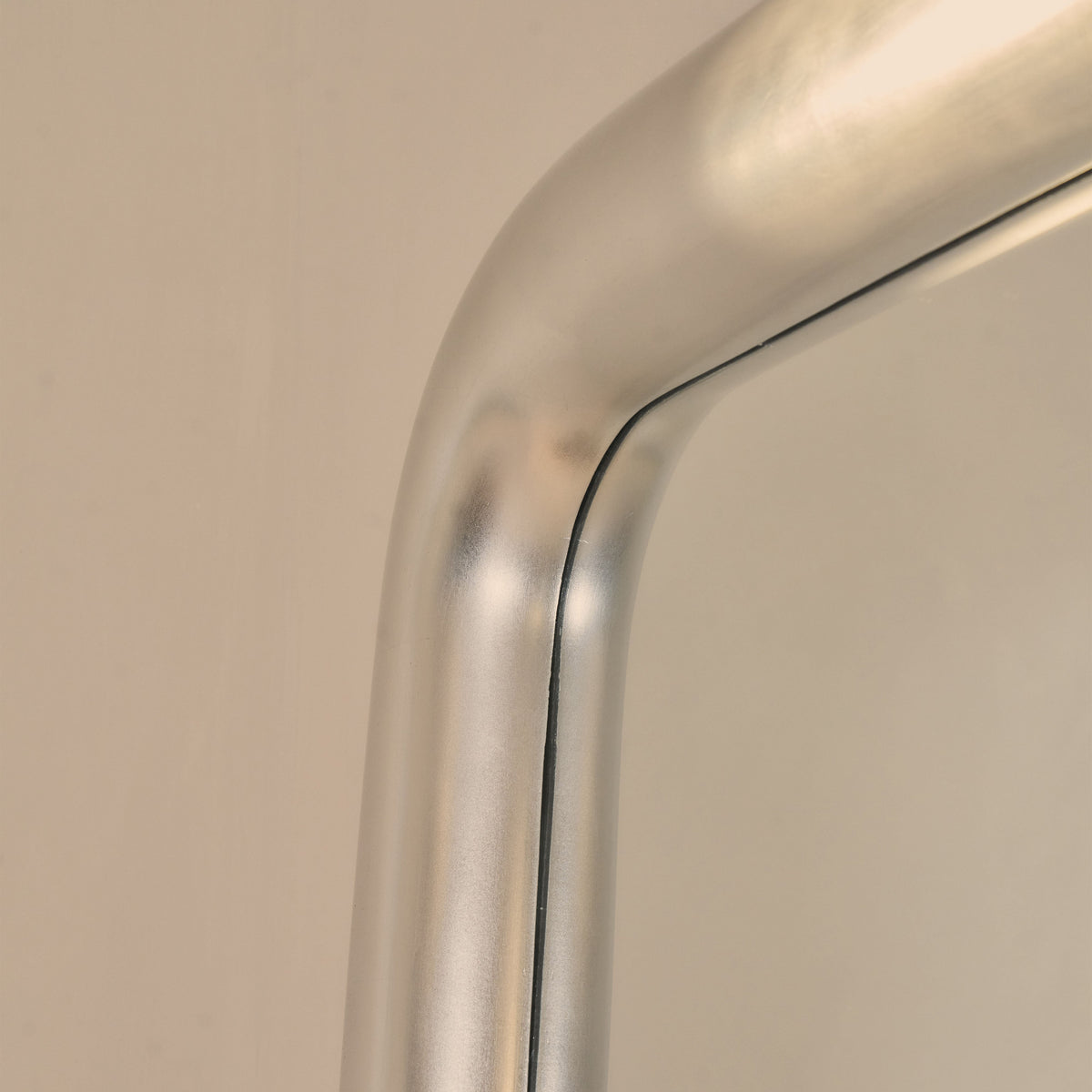 Obsidian - Full Length Rectangular Brushed Chrome Extra Large Mirror 200cm x 120cm