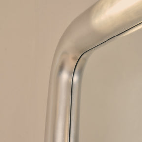 Obsidian - Full Length Rectangular Brushed Chrome Extra Large Mirror 200cm x 120cm