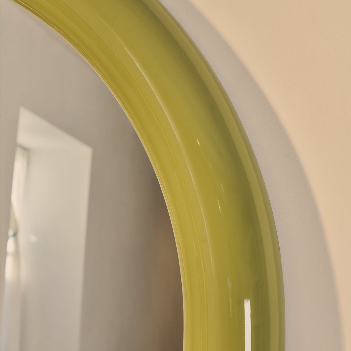 Obsidian - Full Length Arched Olive Gloss Extra Large Mirror 200cm x 120cm