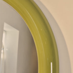 Obsidian - Full Length Arched Olive Gloss Extra Large Mirror 200cm x 120cm