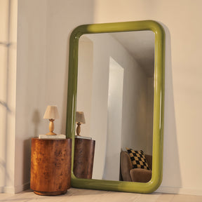 Obsidian - Full Length Rectangular Olive Gloss Extra Large Mirror 200cm x 120cm