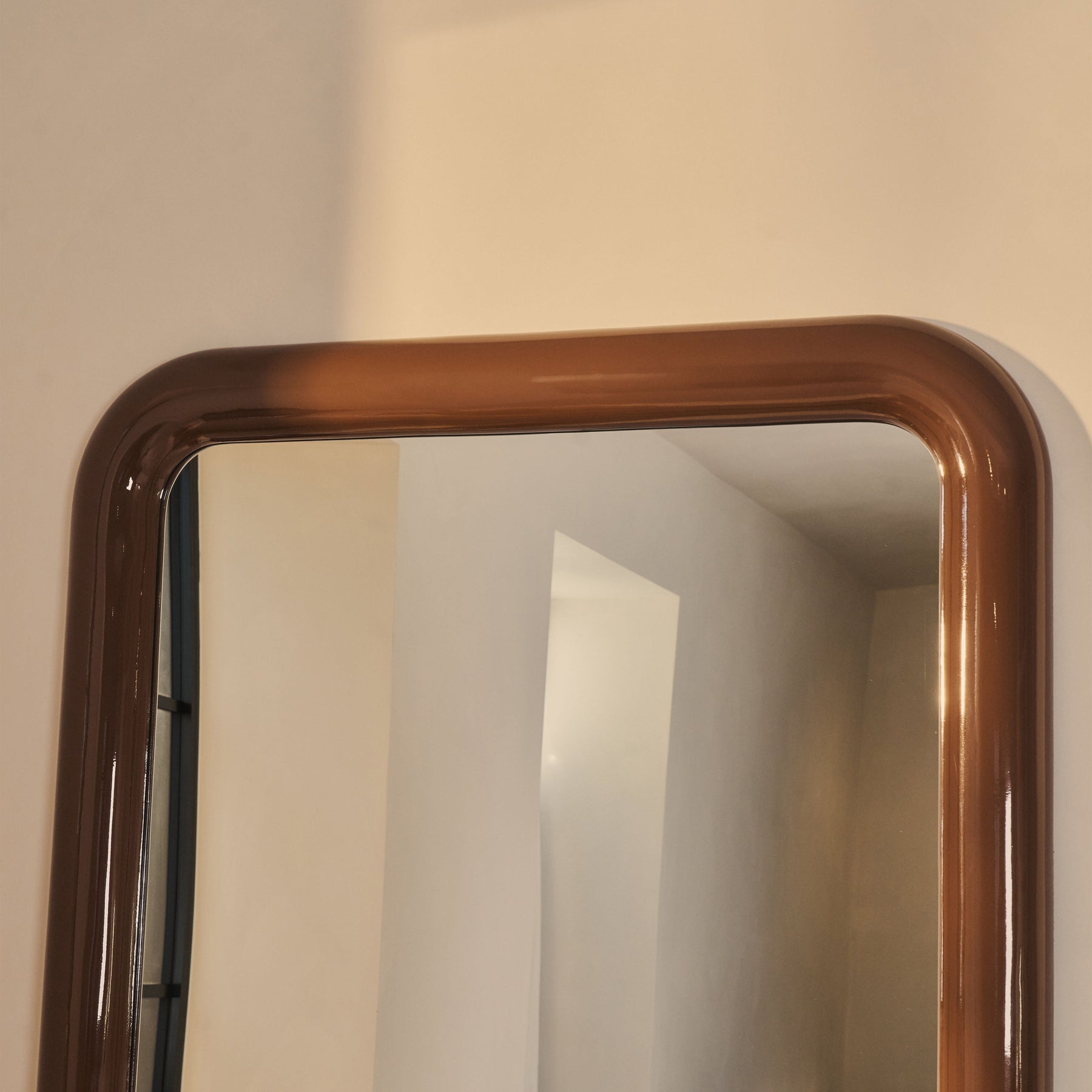 Obsidian - Full Length Rectangular Chocolate Gloss Extra Large Mirror 200cm x 120cm