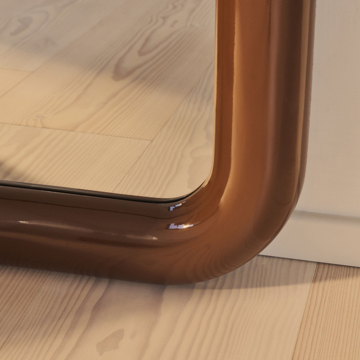 Obsidian - Full Length Rectangular Chocolate Gloss Extra Large Mirror 200cm x 120cm