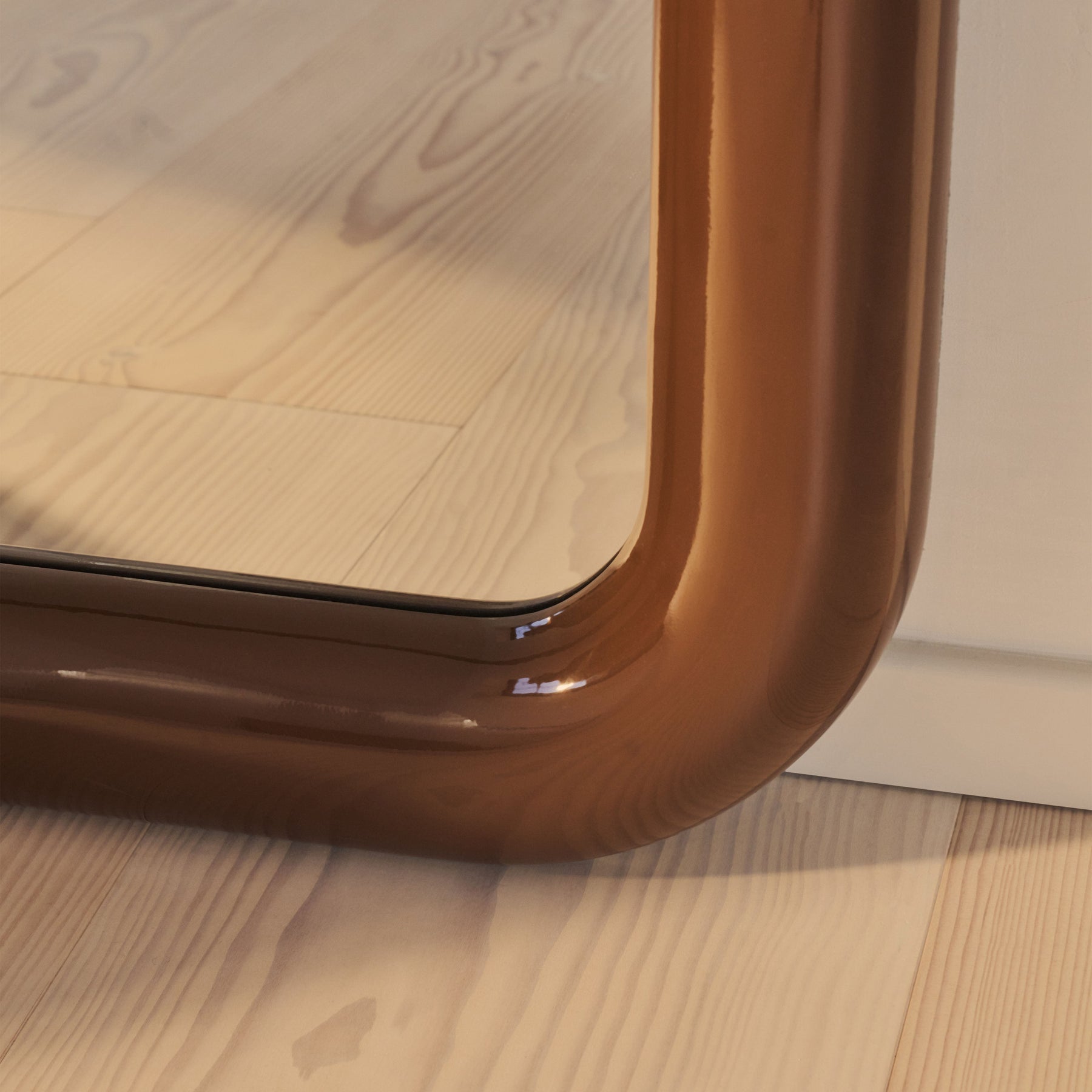 Obsidian - Full Length Rectangular Chocolate Gloss Extra Large Mirror 200cm x 120cm