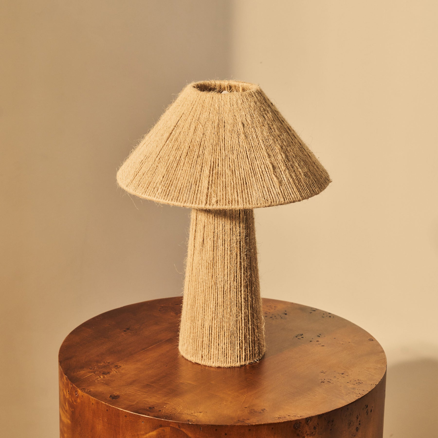 Erba - Jute String Coolie Shade Table Lamp