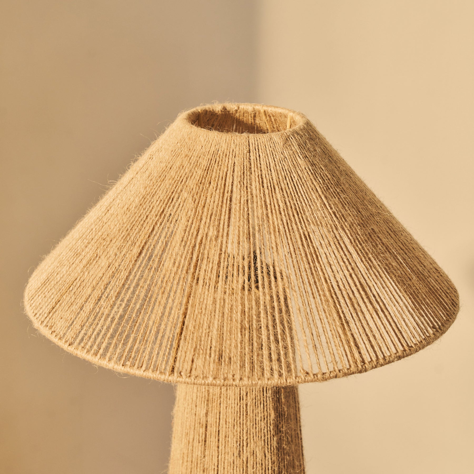 Erba - Jute String Coolie Shade Large Table Lamp