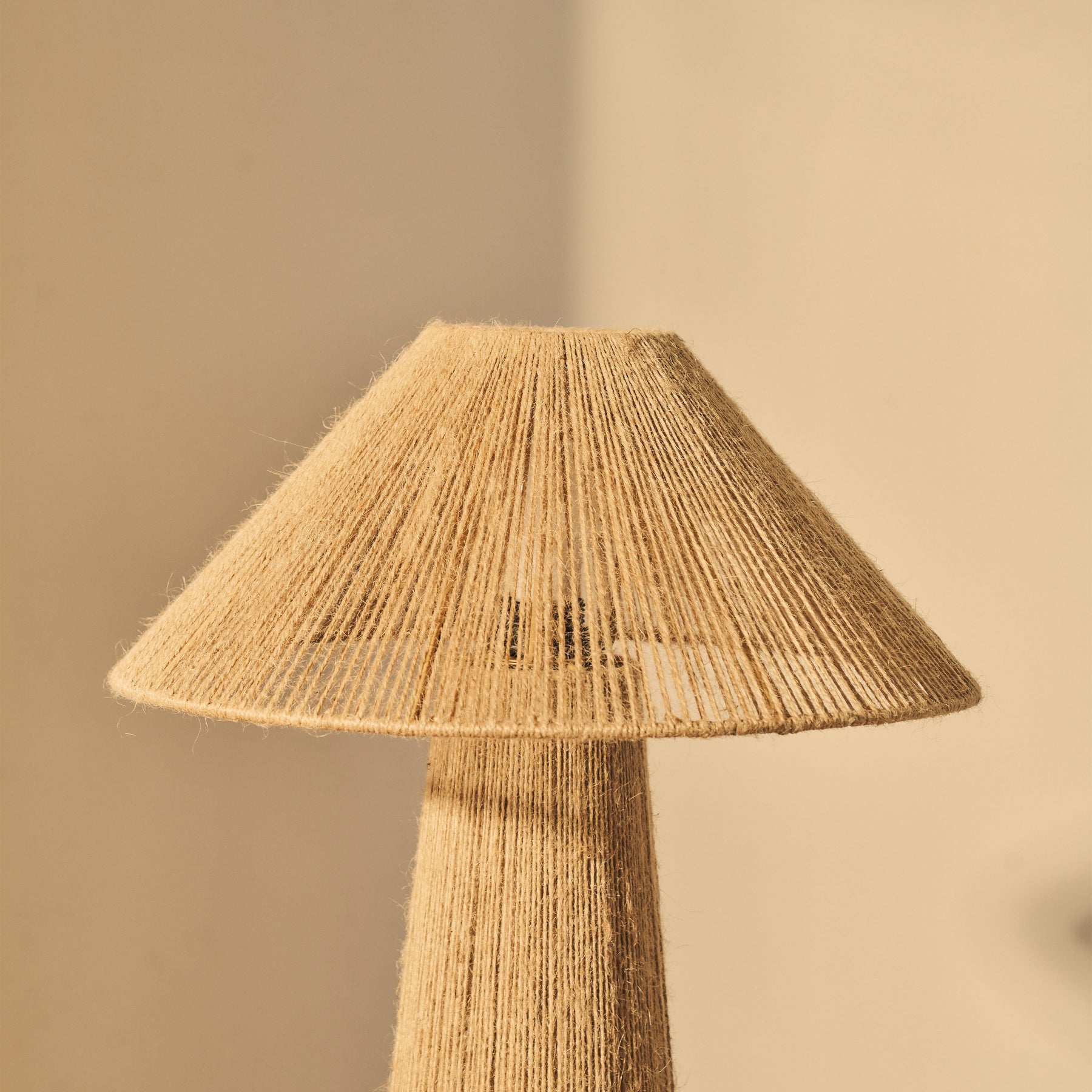Erba - Jute String Coolie Shade Large Table Lamp