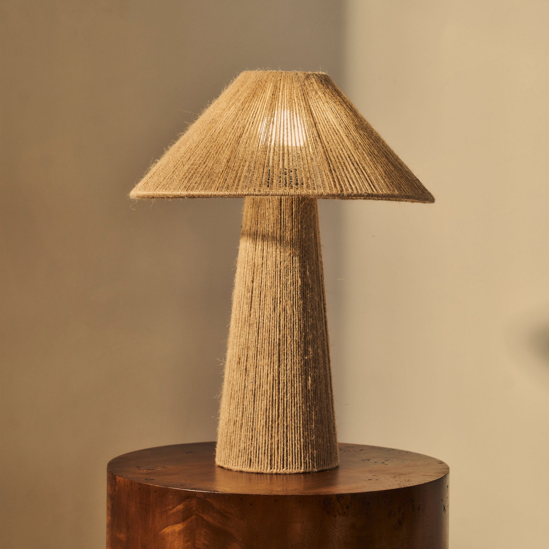 Erba - Jute String Coolie Shade Large Table Lamp