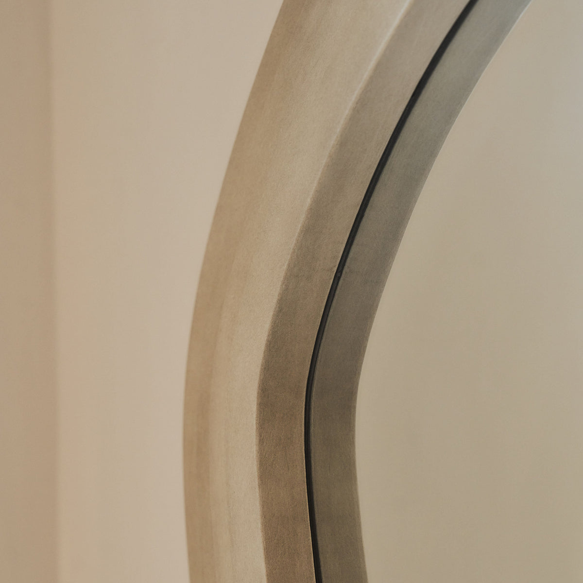 Luciana - Full Length Wave Concrete Extra Large Mirror 180cm x 105cm