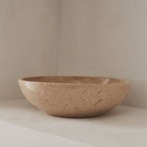 Portera - Beige Gloss Ceramic Decorative Bowl
