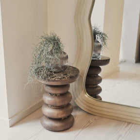 Luciana - Full Length Wave Concrete Extra Large Mirror 180cm x 105cm