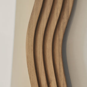 Luciana - Full Length Wave Warm Wood Extra Large Mirror 180cm x 105cm