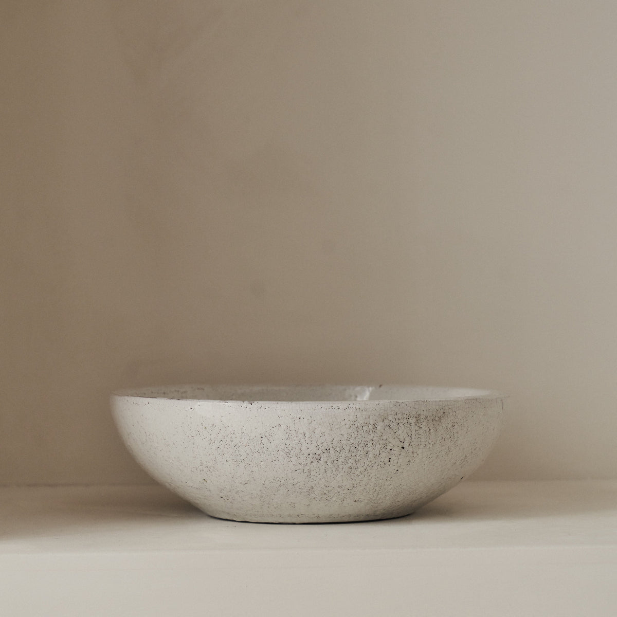 Portera - Ivory Gloss Ceramic Decorative Bowl