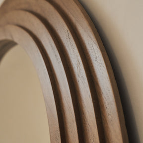 Luciana - Full Length Irregular Warm Wood Extra Large Mirror 200cm x 115cm