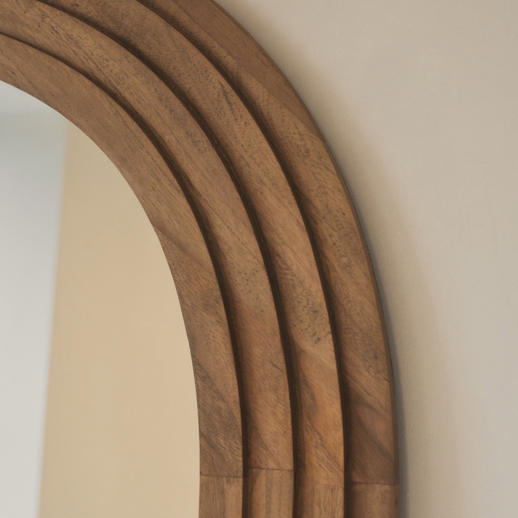 Luciana - Full Length Irregular Warm Wood Extra Large Mirror 200cm x 115cm