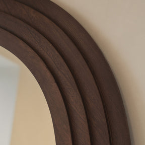 Luciana - Full Length Irregular Dark Wood Extra Large Mirror 200cm x 115cm