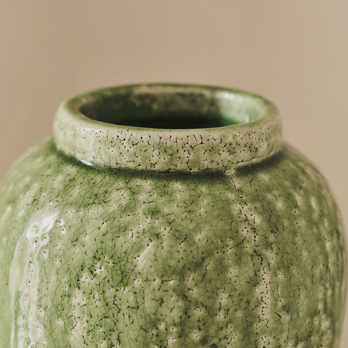 Portera - Jade Green Gloss Ceramic Vase