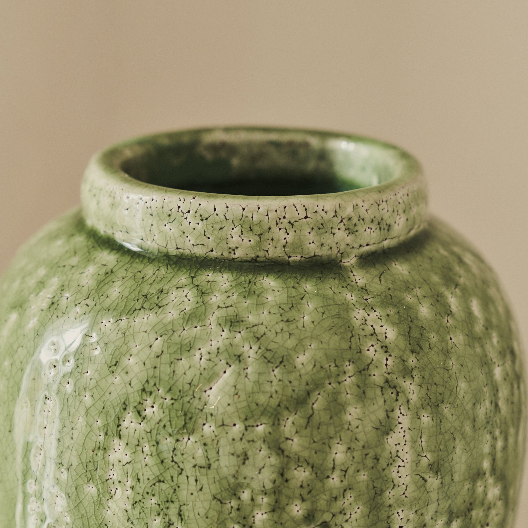 Portera - Jade Green Gloss Ceramic Vase