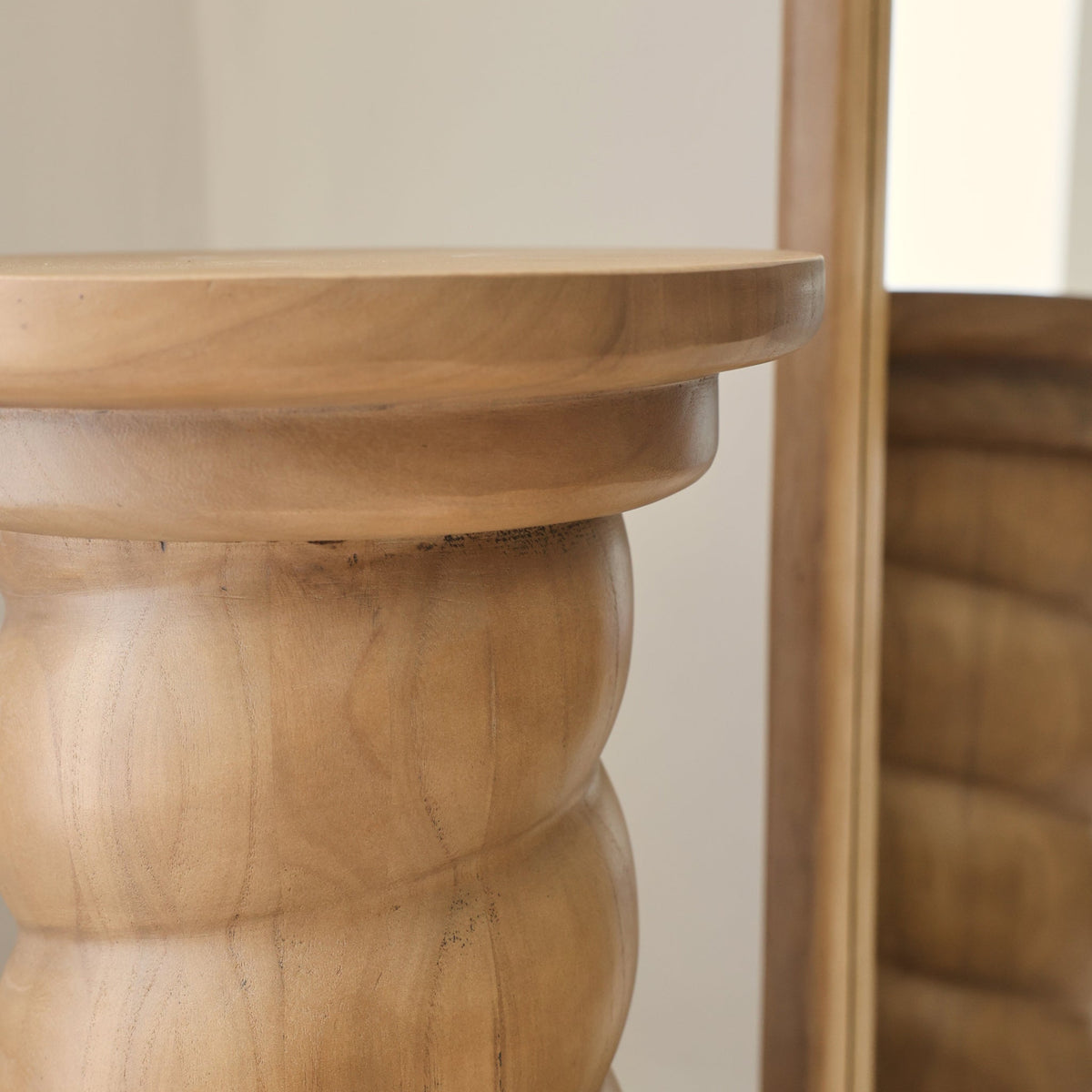 Cassia - Warm Wood Retro Side Table