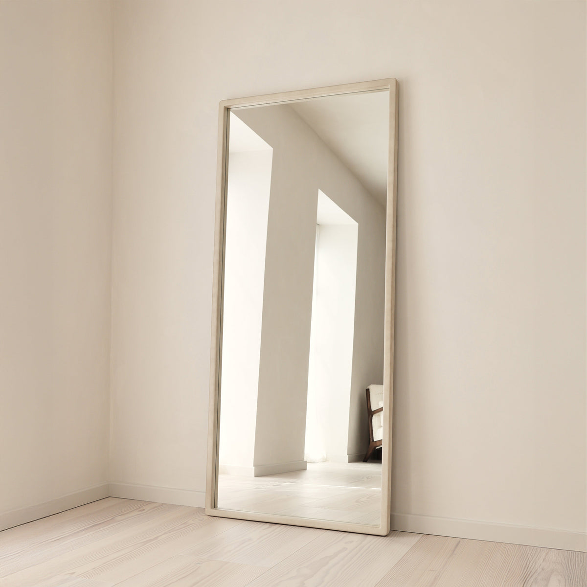 Arden - Concrete Full Length Wooden Mirror 180cm x 80cm