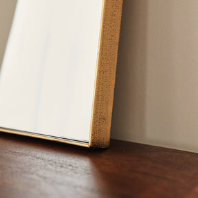 Theo - Gold Rectangular Metal Wall Mirror 40cm x 30cm