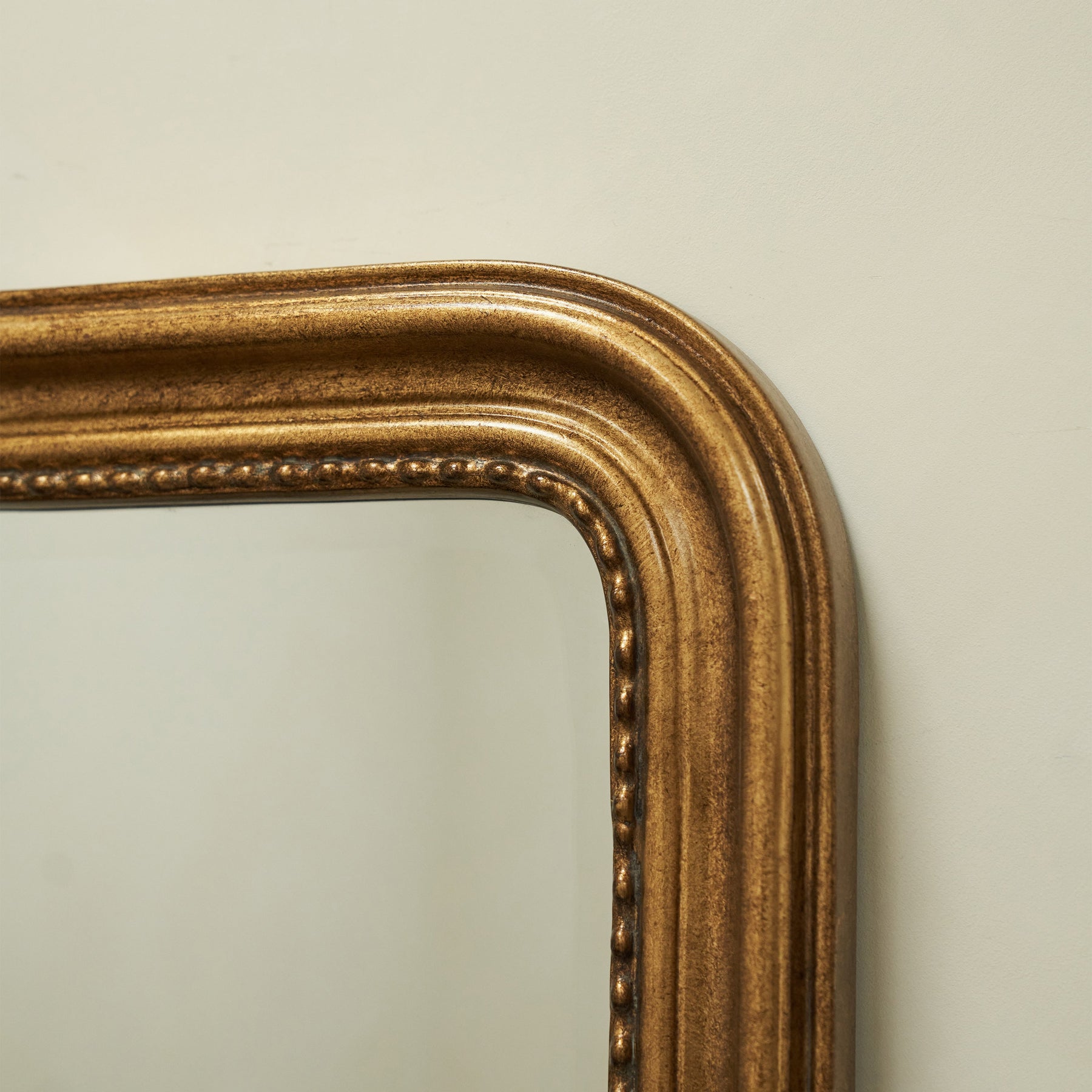 James - Extra Large Gold Arched Overmantle Mirror 113cm x 100cm