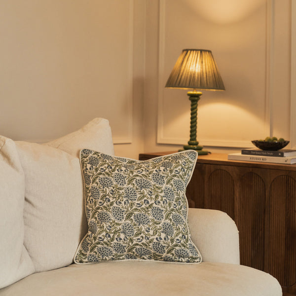 Erisha - Indigo Printed Fabric Cushion