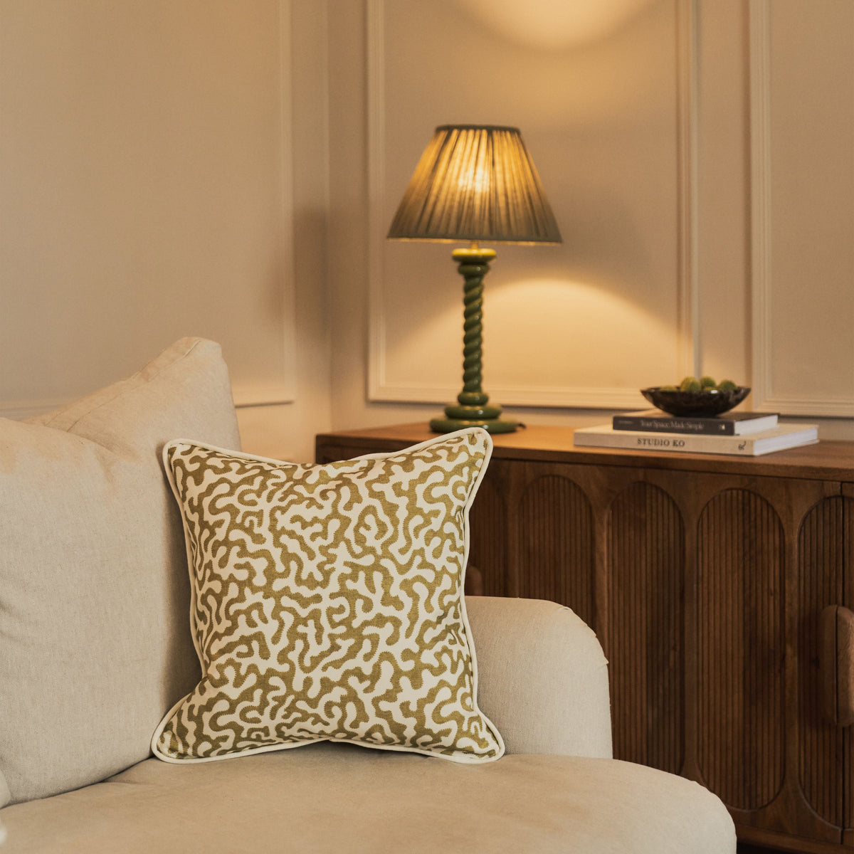 Pakko - Willow Printed Fabric Cushion