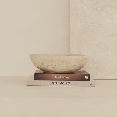 Portera - Beige Textured Terracotta Bowl