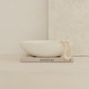 Portera - Large White Textured Terracotta Bowl