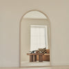 Arden - Concrete Full Length Arched Wooden Mirror 175cm x 95cm